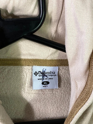 Columbia Sportswear Beige Fleece-Lined Hoodie Size XL