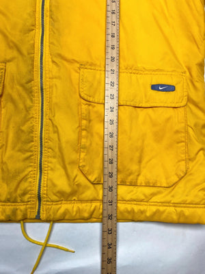 Vintage Nike Yellow Windbreaker Jacket (Men’s L, Made in Bangladesh)