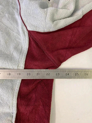 Adidas Men's Grey and Burgundy Full-Zip Activewear Jacket