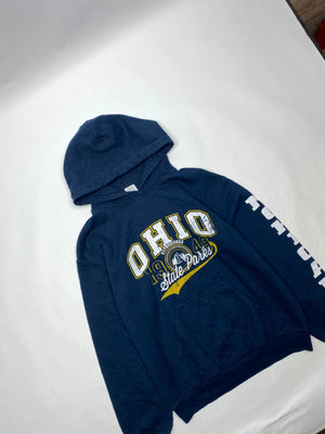 Vintage Ohio State Parks Navy Blue Hoodie (Size S)
