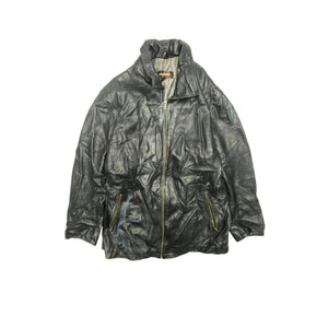 Black Leather Jacket Men's Medium