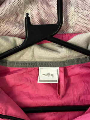 Vintage Umbro Pink Hooded Windbreaker Jacket
