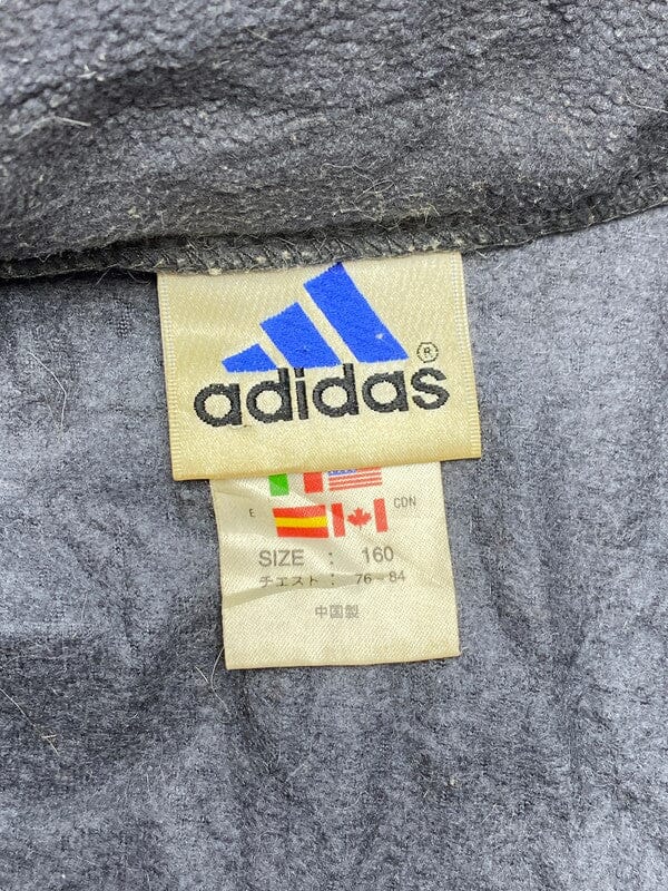 90s Black Adidas Fleece Jacket Men's Small Northern Pole Vintage Wholesale 