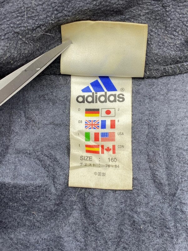 90s Black Adidas Fleece Jacket Men's Small Northern Pole Vintage Wholesale 