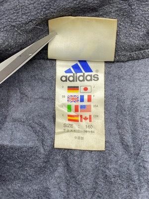 90s Black Adidas Fleece Jacket Men's Small Northern Pole Vintage Wholesale 