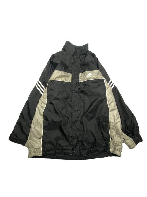 90s Black Adidas Heavy Jacket Men's XL Northern Pole Vintage Wholesale 