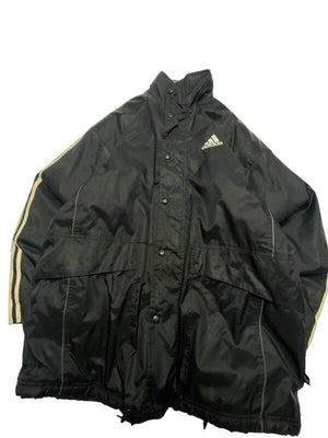 90s Black Adidas Raincoat Men's XL Northern Pole Vintage Wholesale 