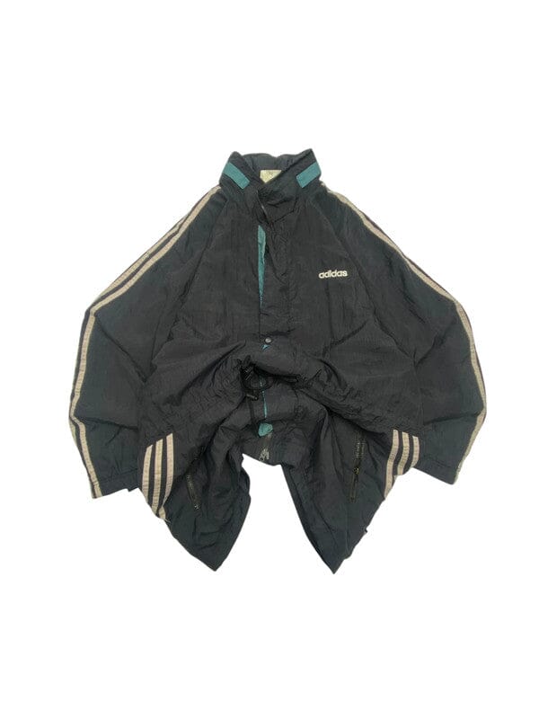 90s Black Adidas Windbreaker Men's XXL Northern Pole Vintage Wholesale 
