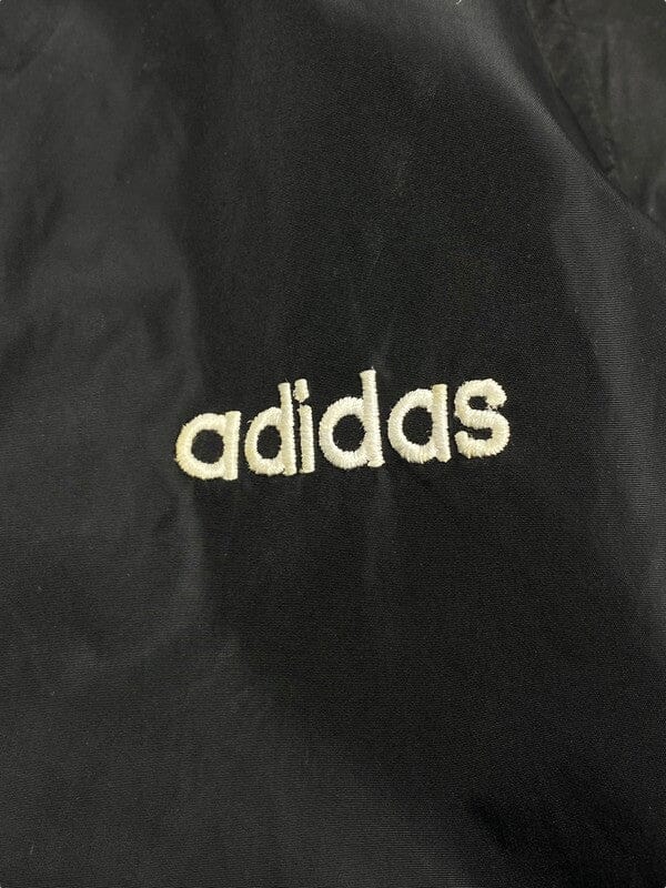 90s Black-Grey Adidas Reverse Jacket Men's Large Northern Pole Vintage Wholesale 