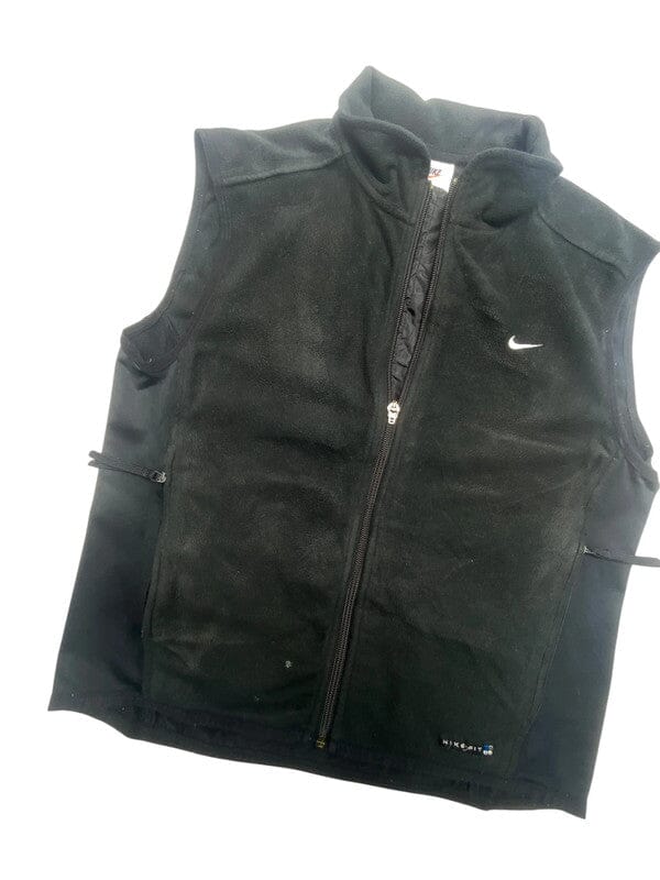 90s Black Nike Fleece Vest Women's Large Northern Pole Vintage Wholesale 