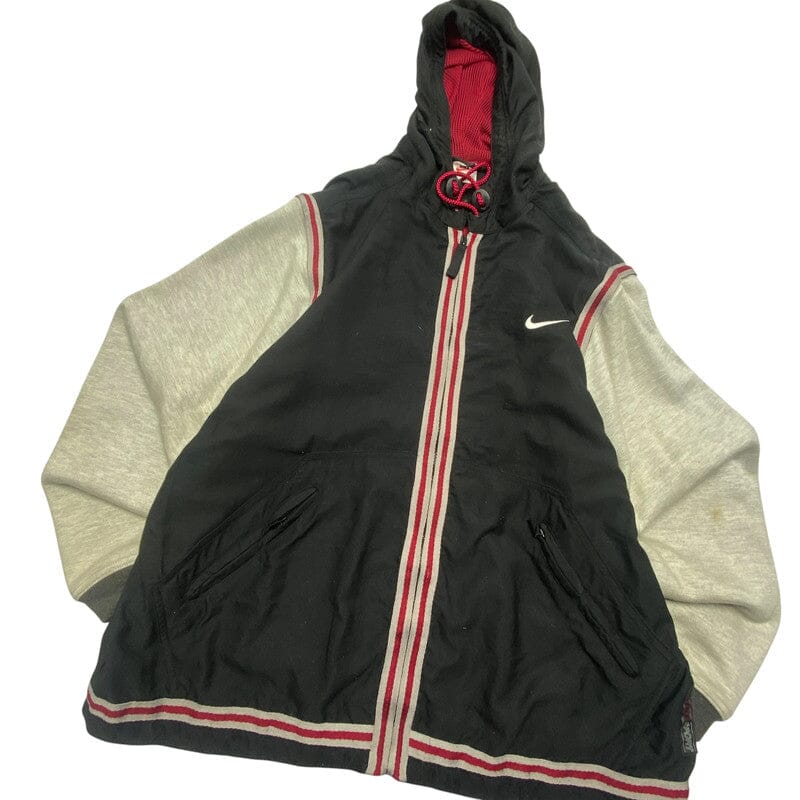 90s Black Nike Gilet-Windbreaker Men's XL Northern Pole Vintage Wholesale 