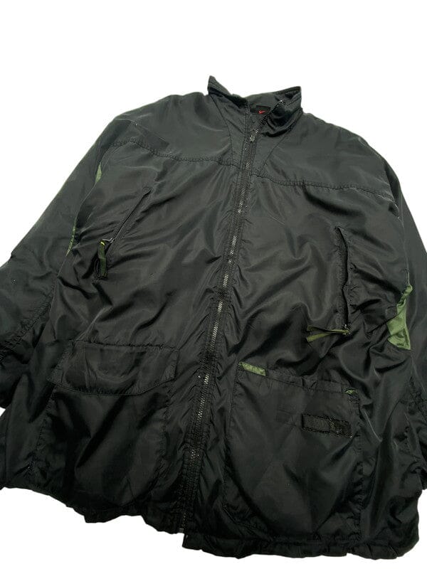 90s Black Nike Puffer Jacket Men's XXL Northern Pole Vintage Wholesale 