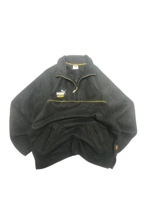 90s Black Puma 1/4 Zip-up Fleece Men's XL Northern Pole Vintage Wholesale 