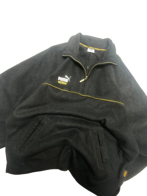 90s Black Puma 1/4 Zip-up Fleece Men's XL Northern Pole Vintage Wholesale 