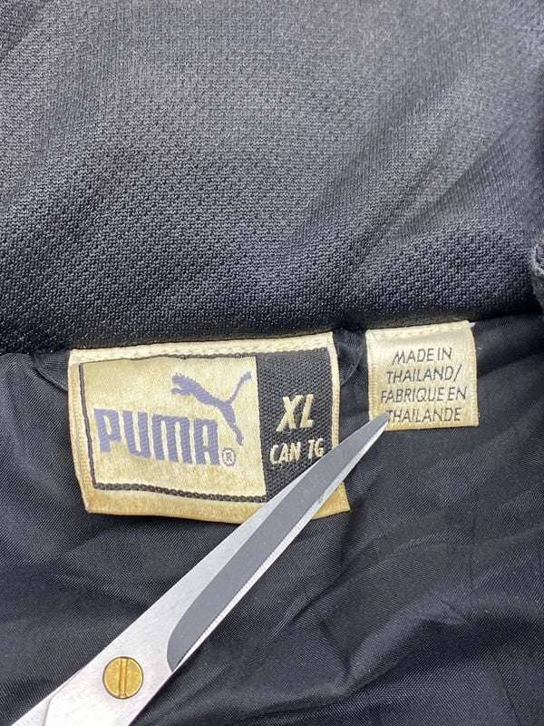 90s Black Puma Windbreaker Men's XL Northern Pole Vintage Wholesale 