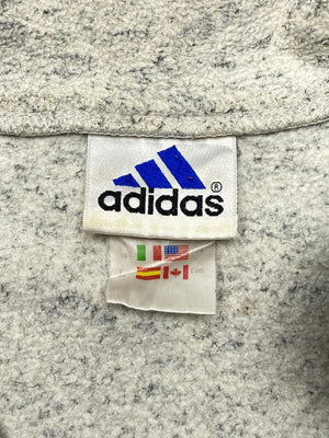 90s Grey Adidas Fleece Jacket Men's Large Northern Pole Vintage Wholesale 
