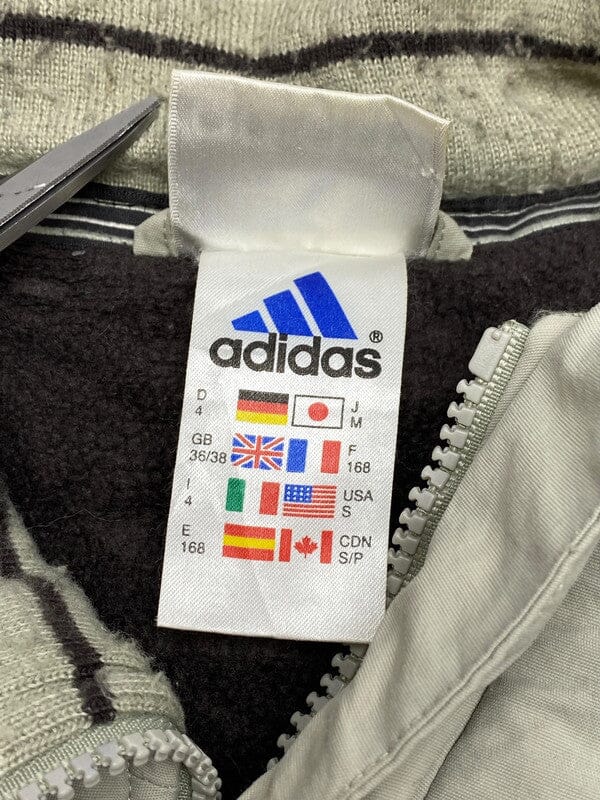 90s Grey Adidas Windbreaker Men's Large Northern Pole Vintage Wholesale 