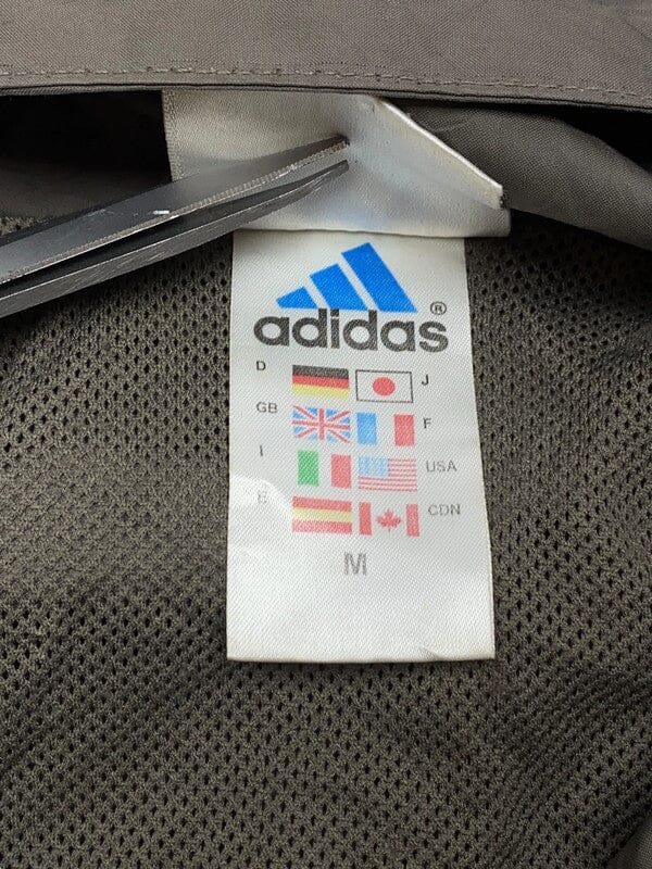 90s Grey Adidas Windbreaker Men's Medium Northern Pole Vintage Wholesale 