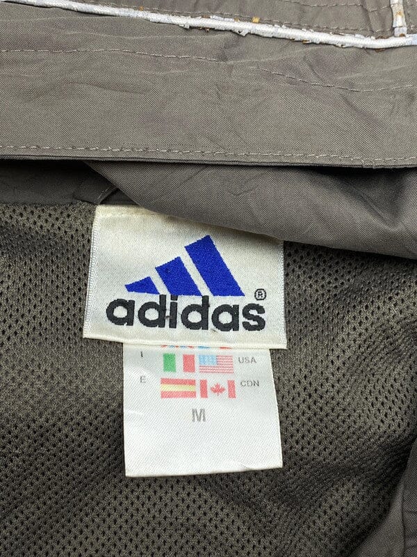 90s Grey Adidas Windbreaker Men's Medium Northern Pole Vintage Wholesale 
