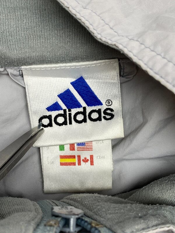 90s Grey Adidas Windbreaker Men's XL Northern Pole Vintage Wholesale 