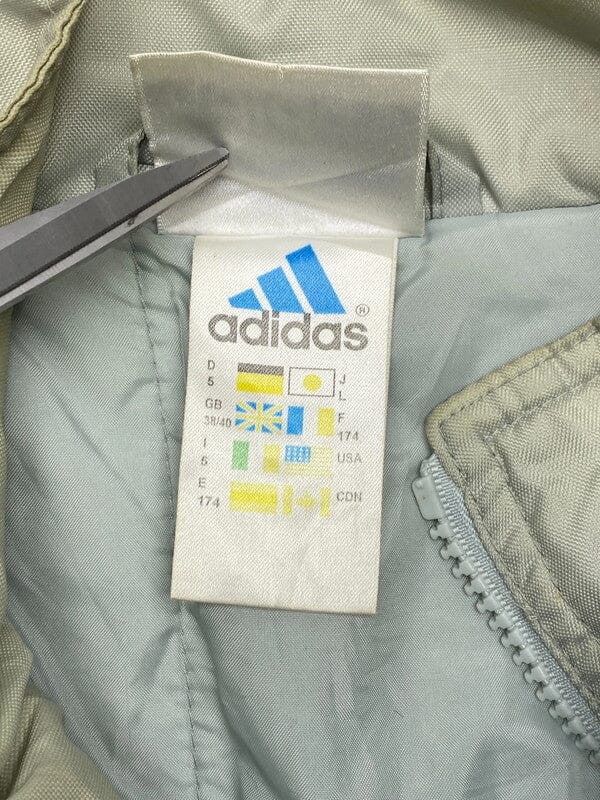 90s Grey Adidas Windbreaker Men's XL Northern Pole Vintage Wholesale 