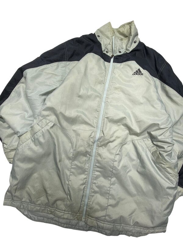 90s Grey Adidas Windbreaker Men's XL Northern Pole Vintage Wholesale 