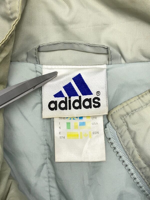 90s Grey Adidas Windbreaker Men's XL Northern Pole Vintage Wholesale 