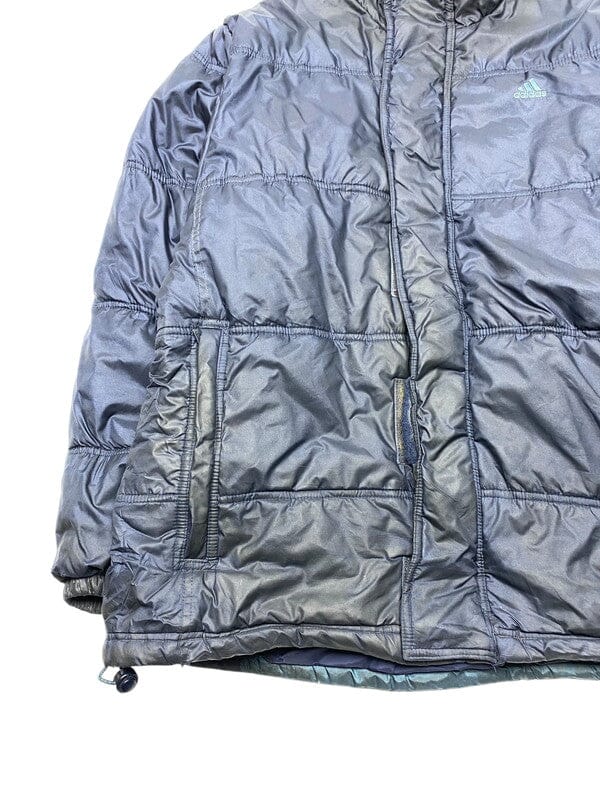 90s Navy Adidas Puffer Jacket Men's Medium Northern Pole Vintage Wholesale 