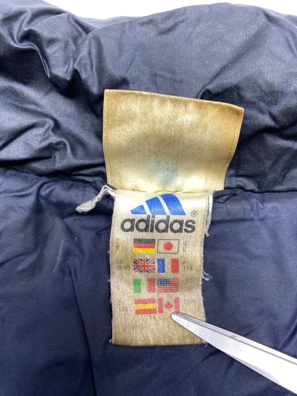 90s Navy Adidas Puffer Jacket Men's Medium Northern Pole Vintage Wholesale 