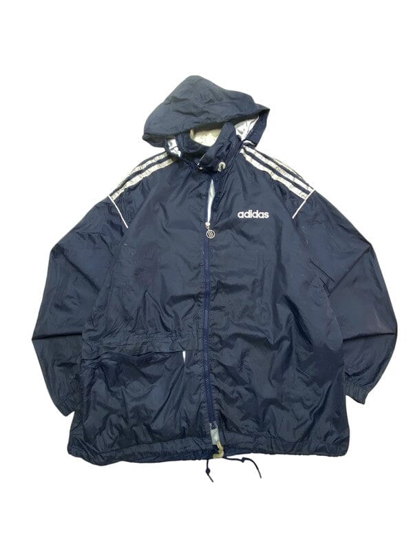 90s Navy Adidas Windbreaker Men's Large Northern Pole Vintage Wholesale 