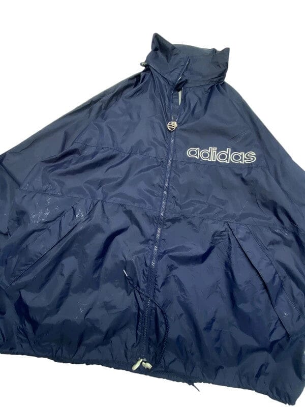 90s Navy Adidas Windbreaker Men's XL Northern Pole Vintage Wholesale 