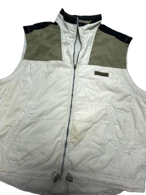 90s White Adidas Gilet Men's XL Northern Pole Vintage Wholesale 