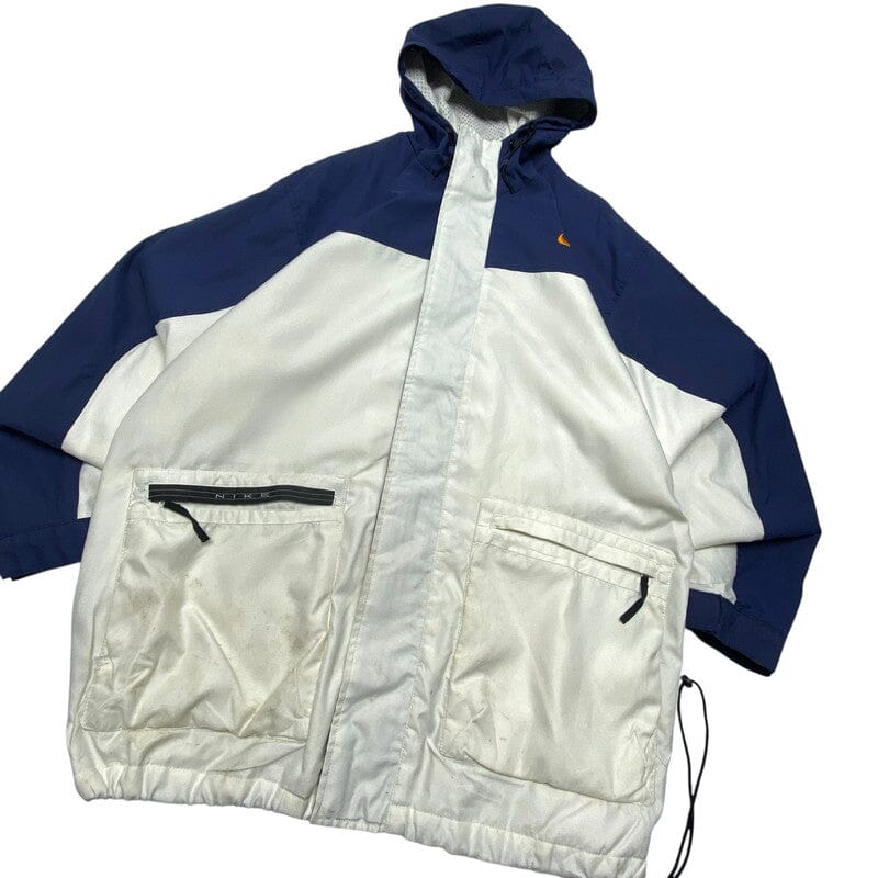 90s White Nike Raincoat Men's Medium Northern Pole Vintage Wholesale 