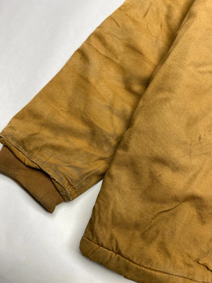 Dickies Brown Canvas Work Jacket with Grey Hood