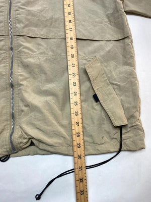 Vintage Kappa Beige Full-Zip Windbreaker Jacket