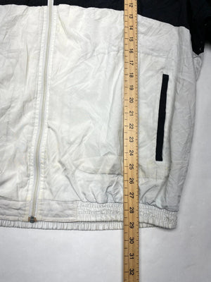 Reebok Vintage Black & White Windbreaker Jacket (Men’s 2XL / 54)
