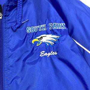 Blue and White Asics Windbreaker Men's Medium