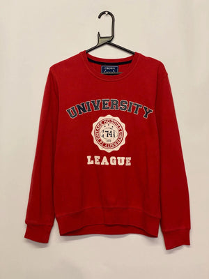 Crown “University League” Red Crewneck Sweatshirt