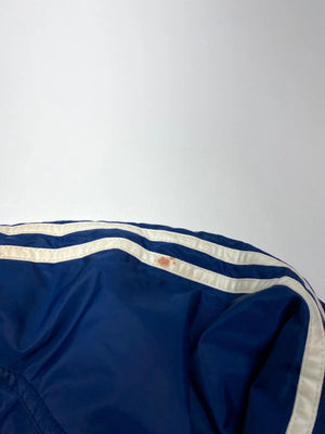 Adidas Vintage Blue Hooded Windbreaker Jacket (Men’s XXL)