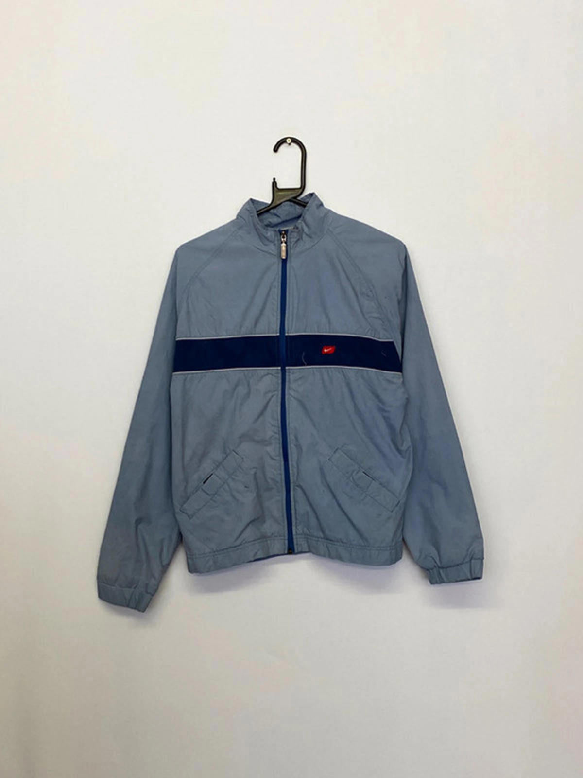 Nike Vintage Windbreaker Jacket – Light Blue/Navy