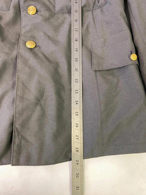 Vintage Soviet Military Jacket – Grey with Shoulder Epaulettes