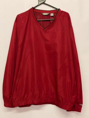 IZOD Golf Red Windbreaker Pullover