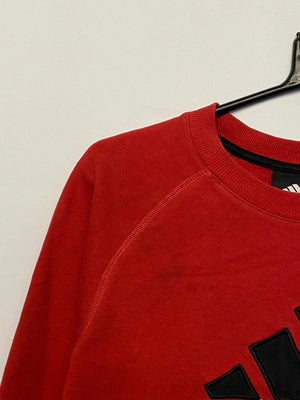 Adidas Red Logo Crewneck Sweatshirt