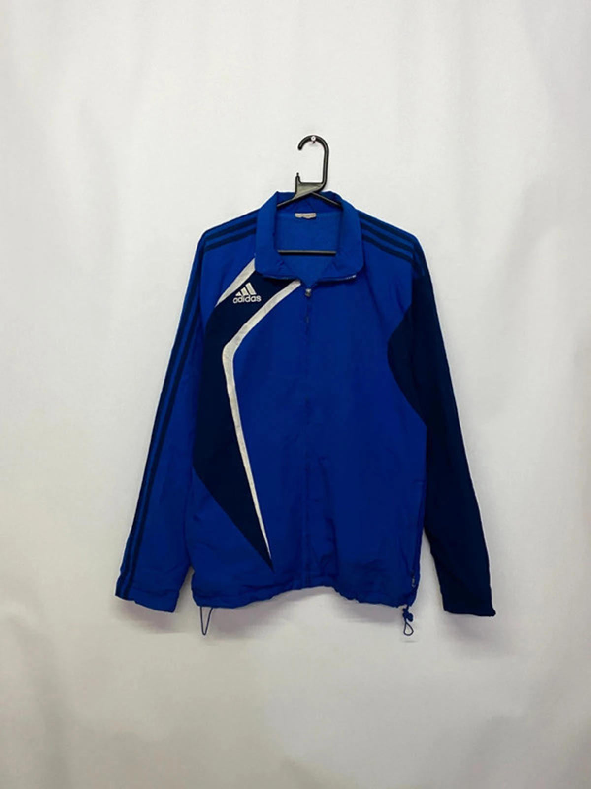Adidas Blue/White 3-Stripes Track Jacket