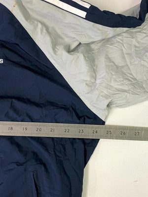 Vintage Adidas Navy & Grey Full-Zip Track Jacket