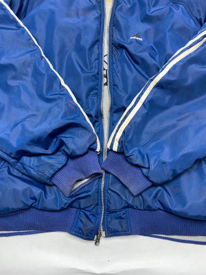 Adidas Vintage Blue Hooded Windbreaker Jacket (Men’s XXL)