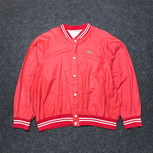 Red Lacoste Varsity Jacket Women's XS
