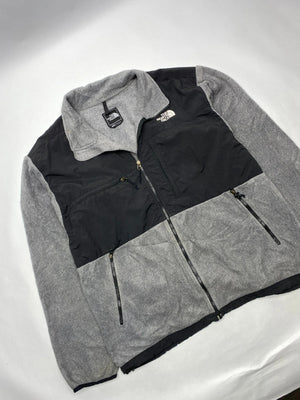 The North Face Men's Grey and Black Fleece Jacket