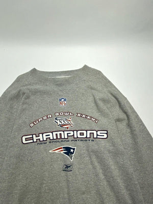 Reebok NFL New England Patriots Super Bowl XXXVI “Champions” Sweatshirt