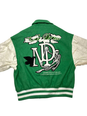 Green Badge Varsity Jacket Men's Medium